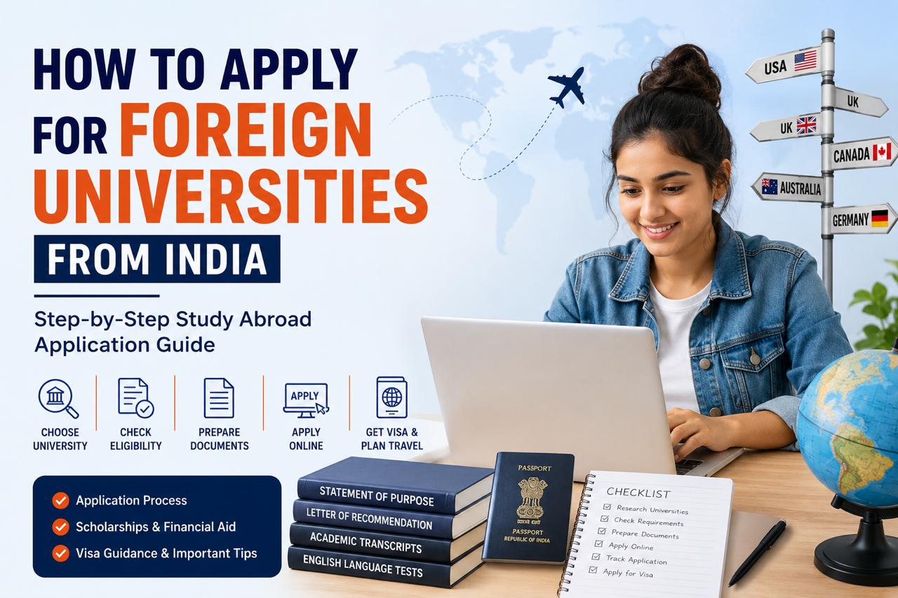 how to apply for foreign universities from India