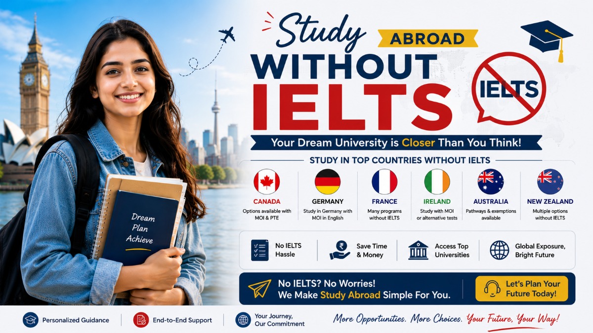 Study Abroad Without IELTS